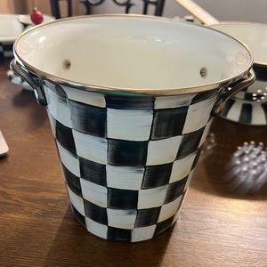 Mackenzie-Childs Courtly Check Enamel Wine Cooler